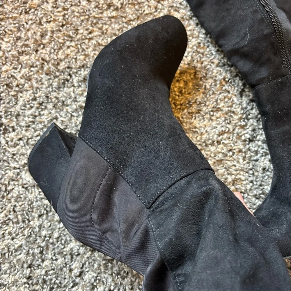 SHEIN Black Over the Knee Boots